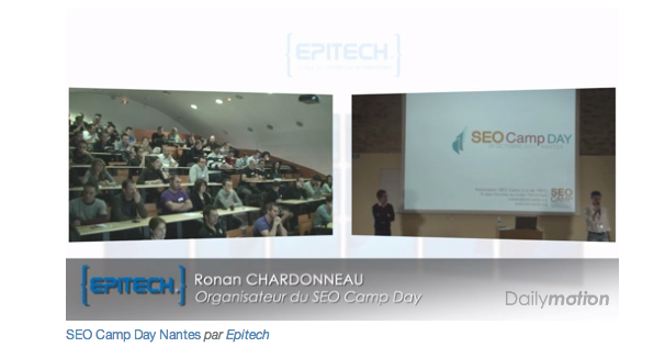 Vidéo des conférences du SEO Camp Day Nantes